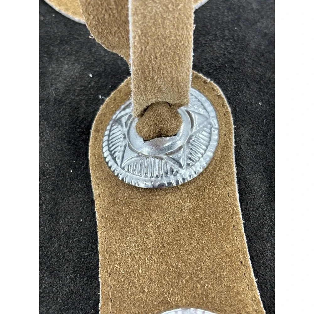 Equi-Grip Youth‎ Western Show Chaps Fringe Horse Concho Brown Small